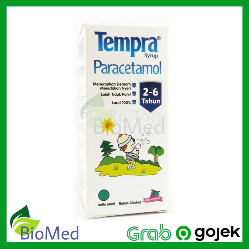 TEMPRA 2-6 tahun SYRUP 60 ml - Obat Demam Pusing Tahan Sakit Nyeri