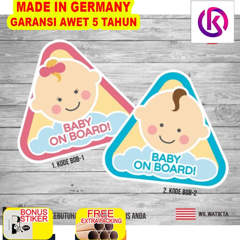 

Promo Sticker Baby On Board medel Cewe dan cowo