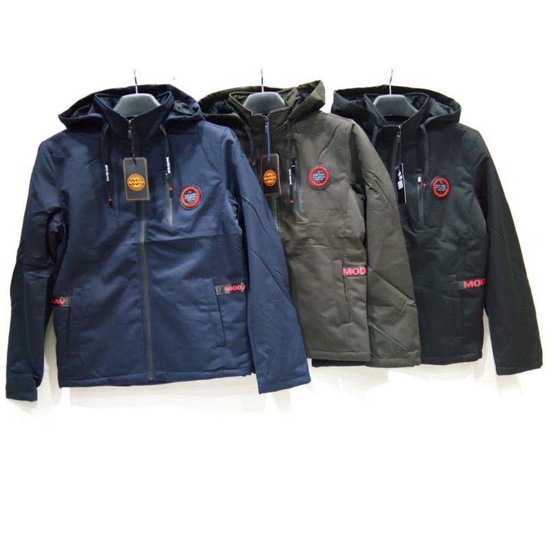 Jacket Pria Jaket Parasut Parasit Taslan Topi - Mario Zegnoti (#2013)