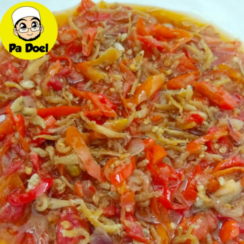 

Sambal Bawang Teri Nasi GLEDEK PA DOEL Pedas Mercon Nampol