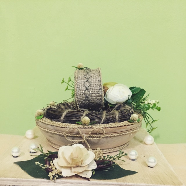 Tempat gelang emas kawin / mahar rustic