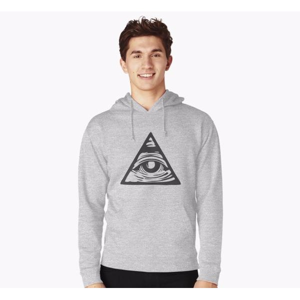 Jaket Sweater hoodie zipper Illuminati Eyes Grosir Sweater Bandung