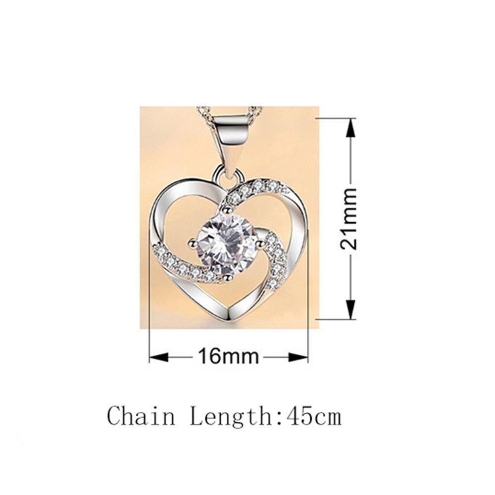 Solighter Liontin Kalung New Fashion Dekorasi Gaya Korea925 Sterling Silver