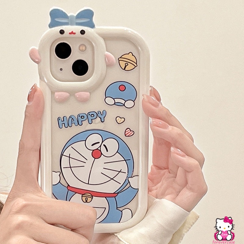 Soft Case Bumper Motif Kartun Hello Kitty Doraemon Untuk IPhone 7 8 Plus 13 11 12 Pro MAX 6 6S XR X XS MAX SE 2020