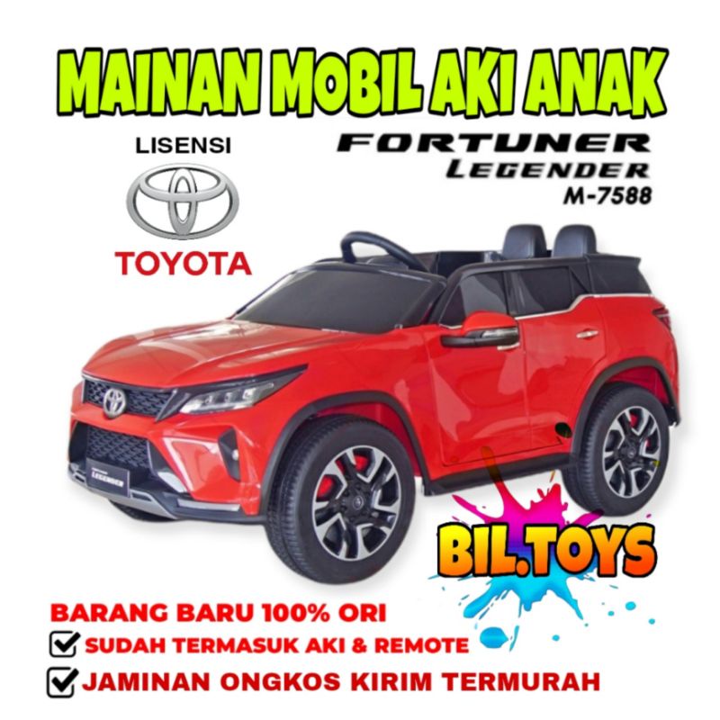 MOBIL AKI ANAK PMB 7588 FORTUNER LEGENDER MOBIL AKI MAINAN ANAK LAKI LAKI REMOTE CONTROL PMB M7588