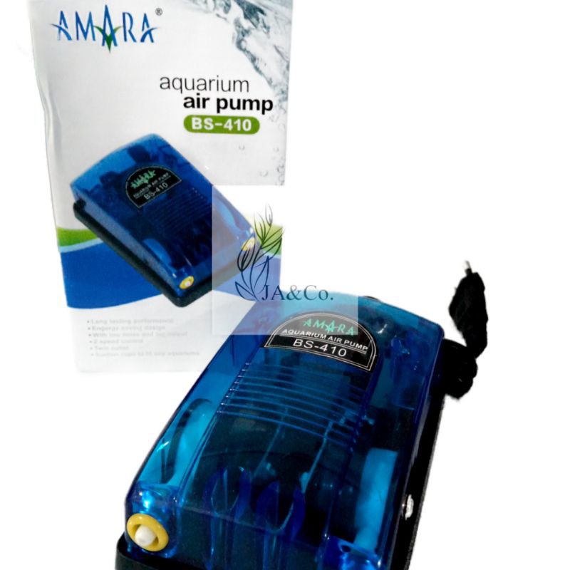 AMARA BS410 aquarium air pump aerator 2 lubang amara bs410