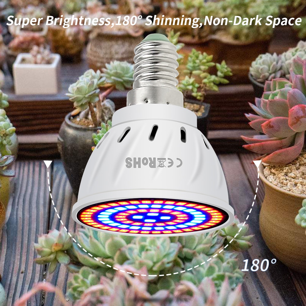 LED Hydroponic Growth Light Grow Bulb Full Spectrum 220V UV Lamp Plant Flower Seedling Hydroponic Tent Bulb For Indoor