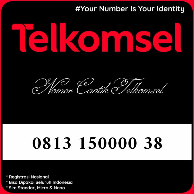 NOMOR CANTIK SIMPATI NOMOR CANTIK TELKOMSEL BEST NUMBER 4G LTE SERI RAPIH KWARTET 0