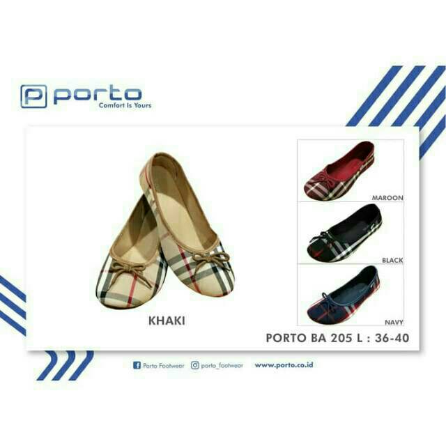 DISCOUNT FLAT SHOES WANITA TERBARU BA 205L PORTO