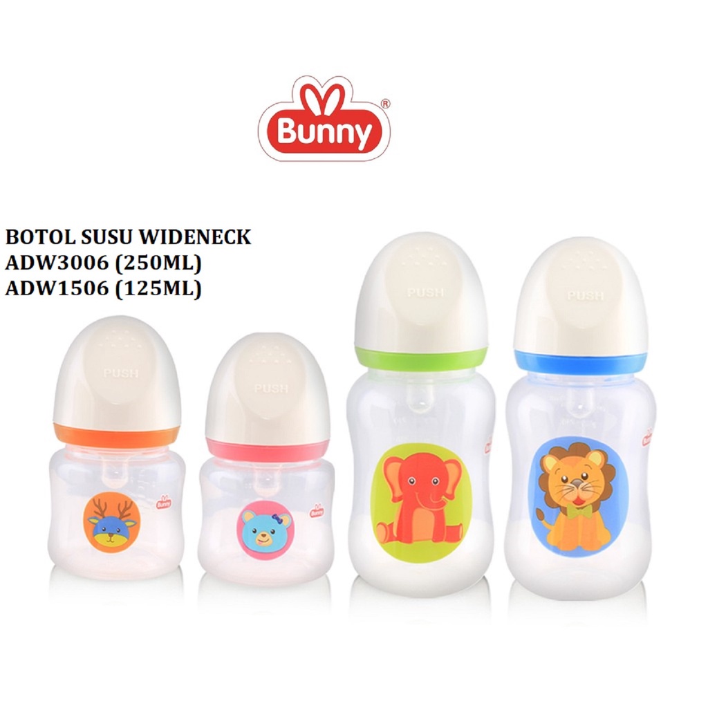 ❣️Rakkistore99❣️ Lusty Bunny Botol Susu Bayi Dot Gepeng Regular | 60ml | 125ml | 250ml