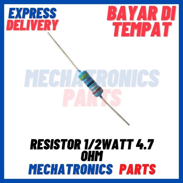 RESISTOR 1/2WATT 4.7 OHM