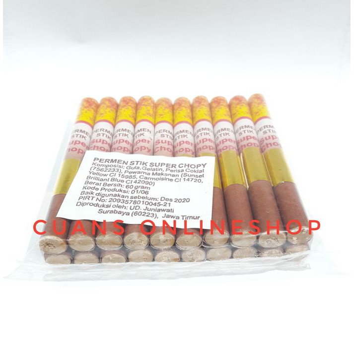 Permen Jadul / Permen Rokok Rasa Coklat / Permen Stik Super Chopy 20's
