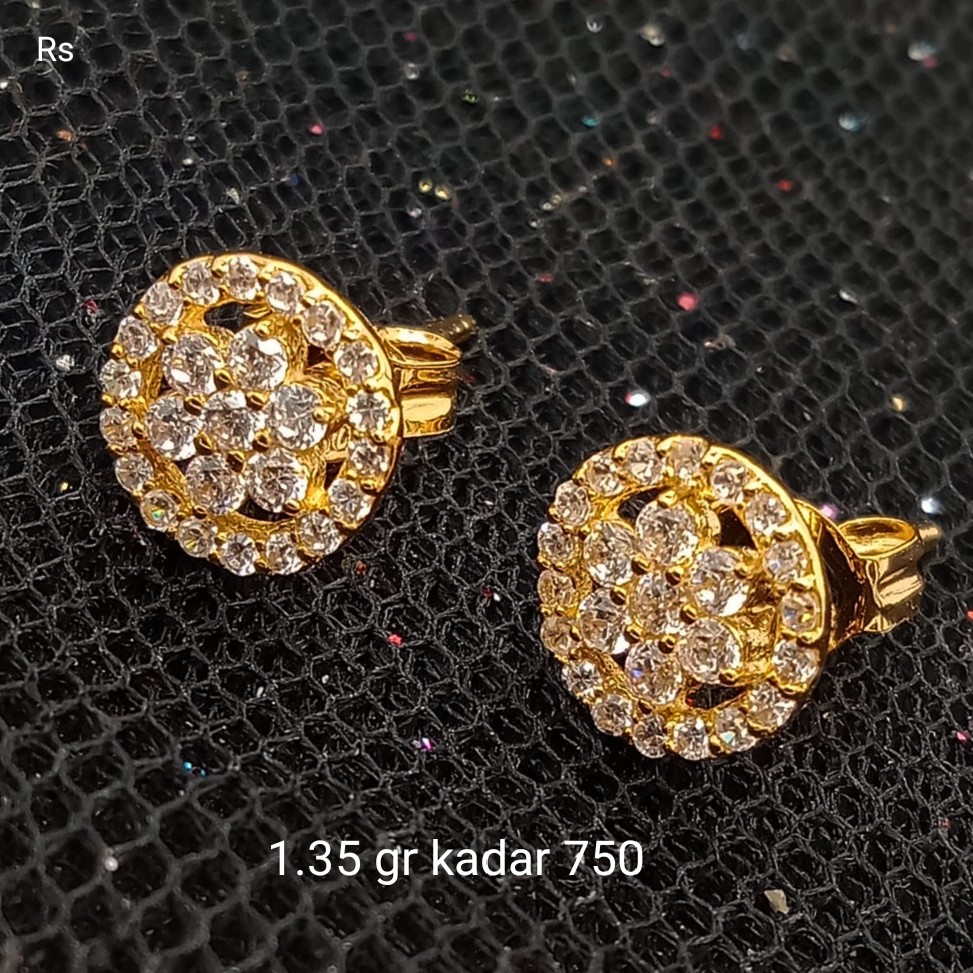 New Anting Emas 17 K - 1.35 gr Kadar 750 - 3133