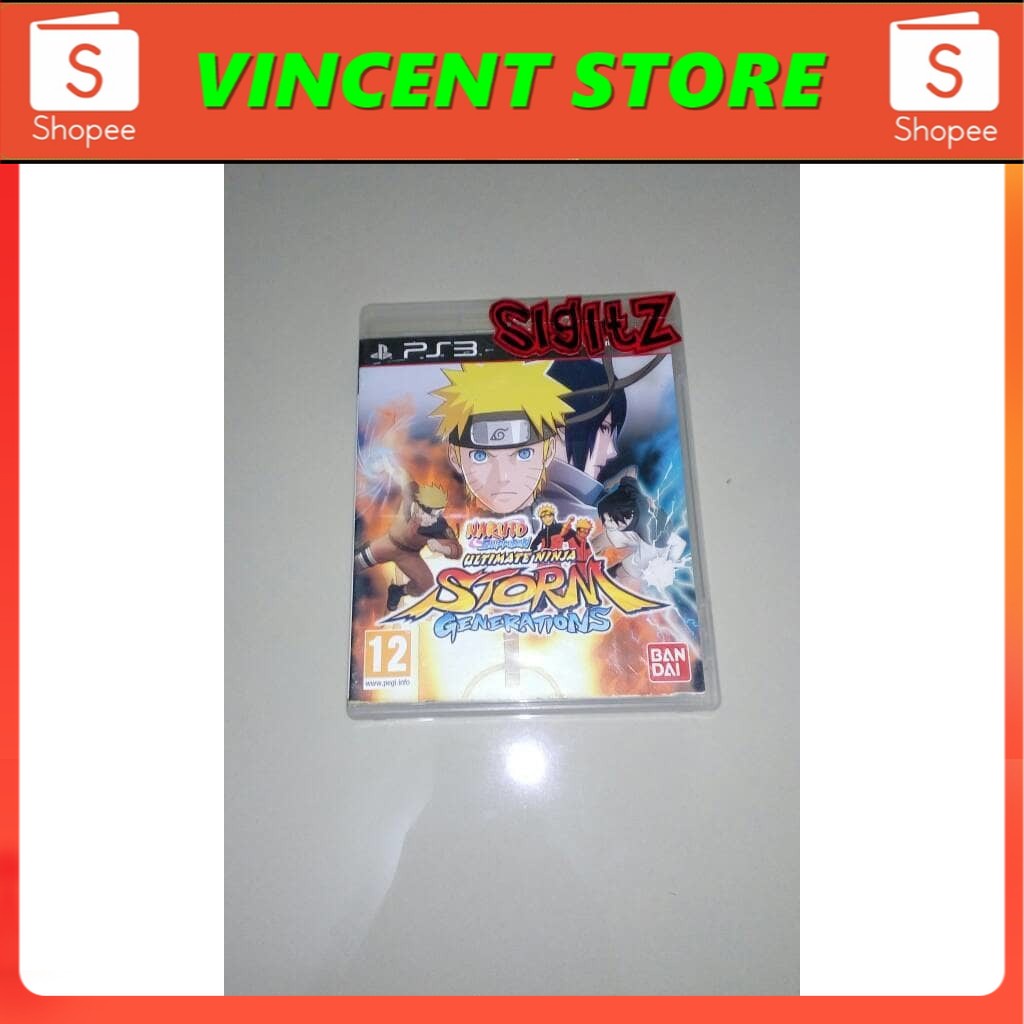 Asli kaset bd PS3 NARUTO ULTIMATE NINJA STORM GENERATIONS