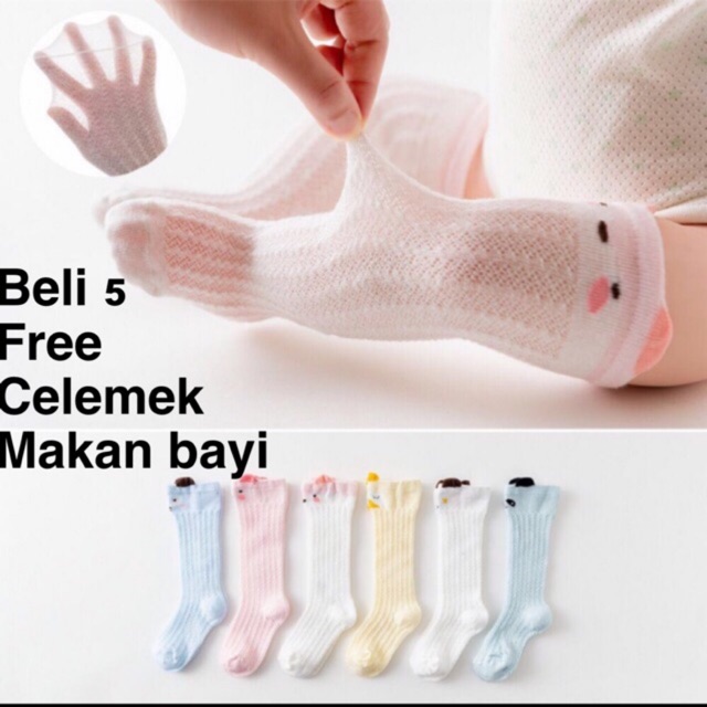 mybaby.olshop 1kg 60pcs (COD)Kaos Kaki Panjang Motif korea