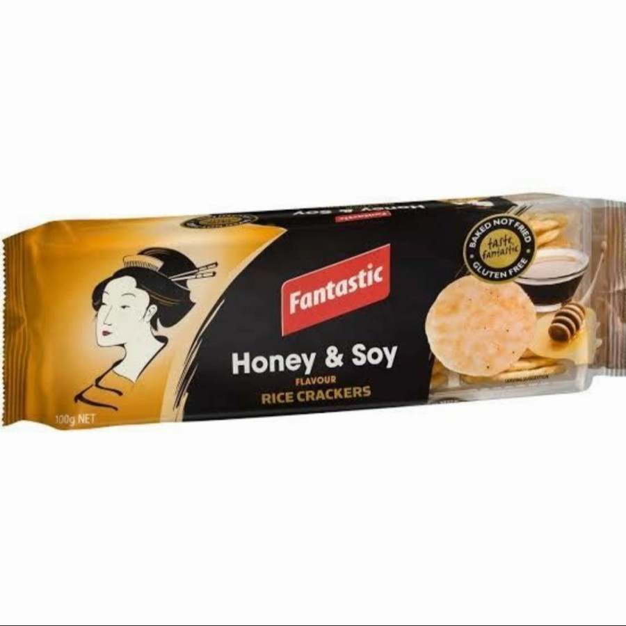 

FANTASTIC RICE CRACKERS HONEY & SOY 100 GR | BISKUIT