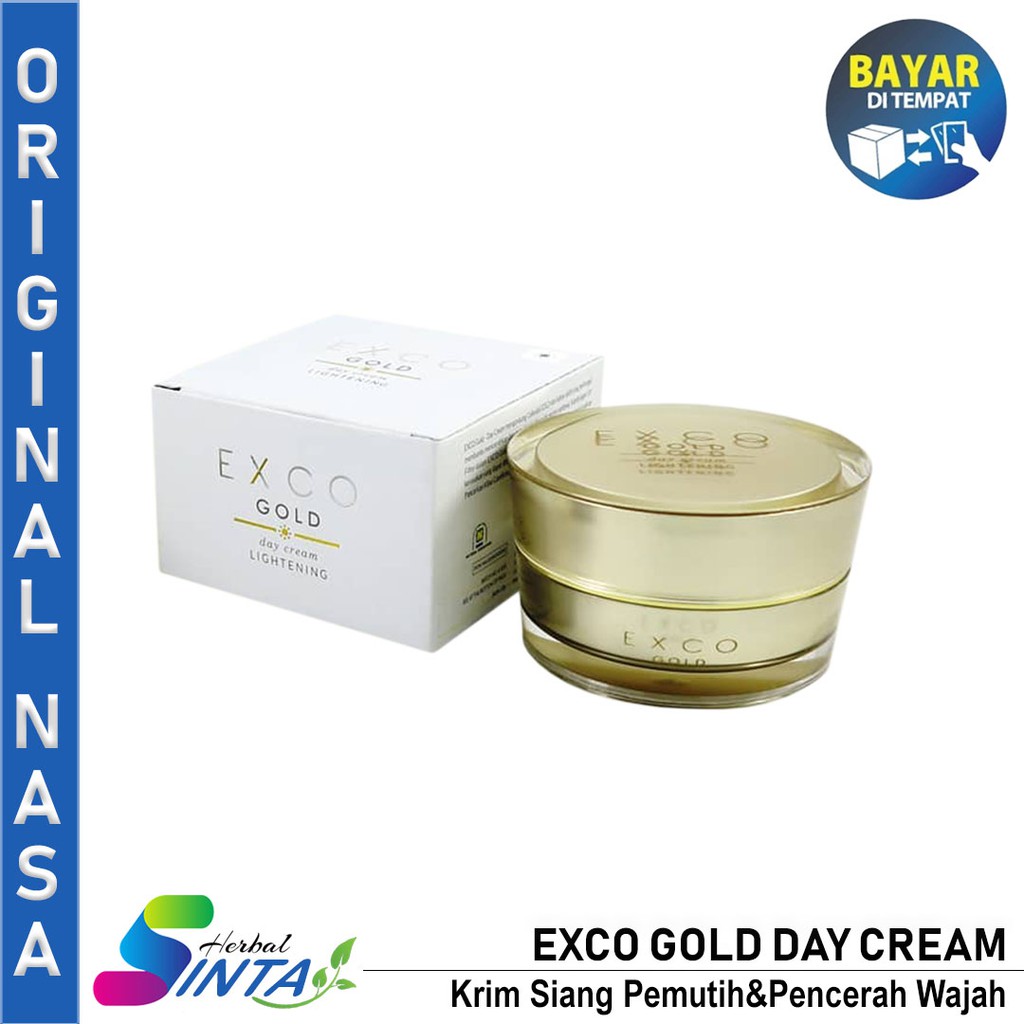 Exco Gold Day Cream Nasa - Cream Siang -  Pemutih - Flek Tebal - Pencerah & Efek Glowing