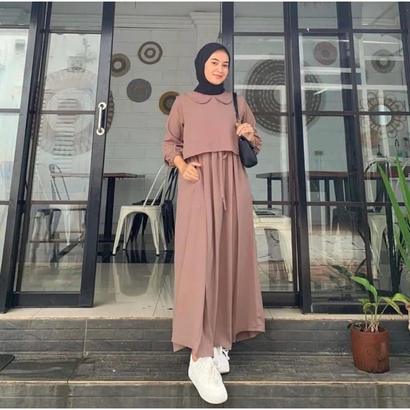 ZAFINA DRESS #GAMIS CRINKLE AIRFLOW PREMIUM