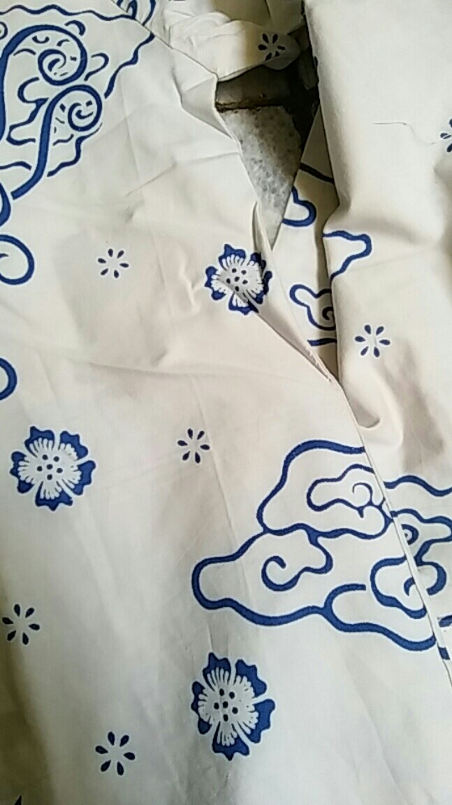 Merak Putih Panjang Kemeja Batik Pria Full Furing Bahan Katun Halus Sragenan