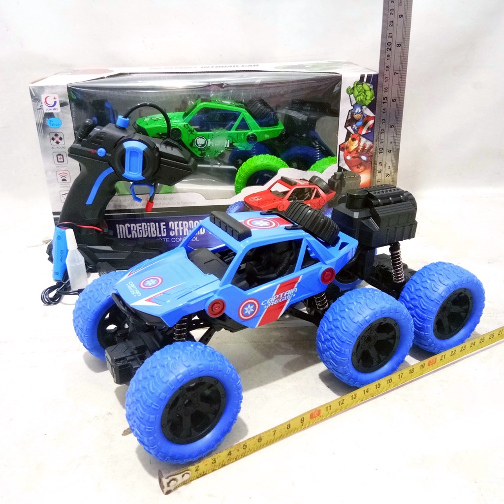 Mobil Remote Kontrol  RC rock crawler roda 6 Bisa keluar asap xb1015