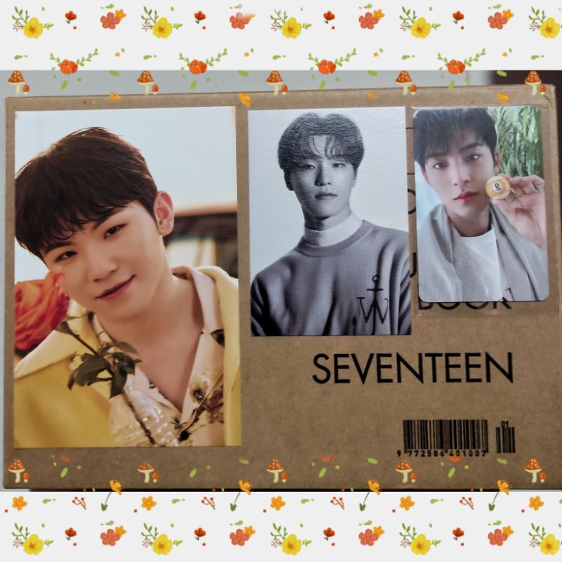 PC MINGYU BESIDE POSTCARD WOOZI MINICARD DINO ONESIDE  YOUR CHOICE