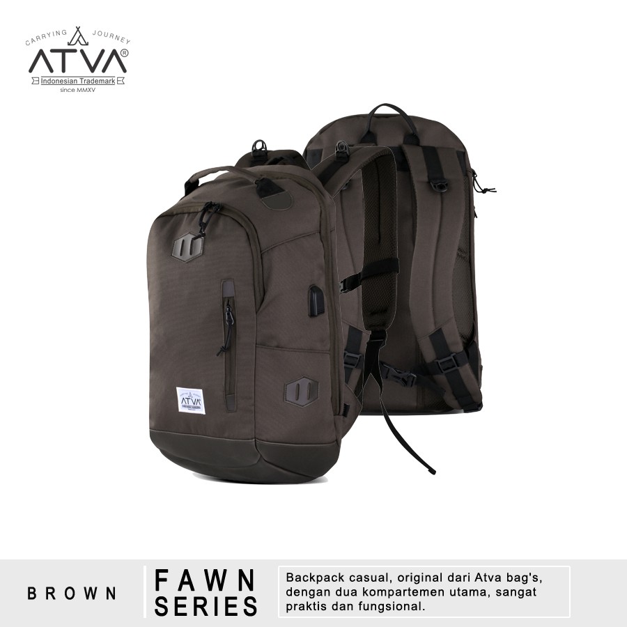 Tas Atva Backpack Fawn Brown