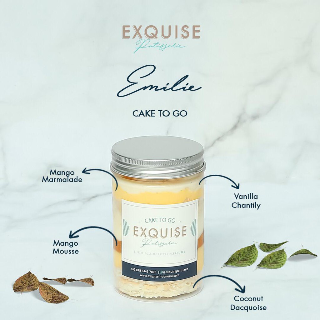 

Exquise Patisserie - Cake to Go - Emilie Mango Mousse