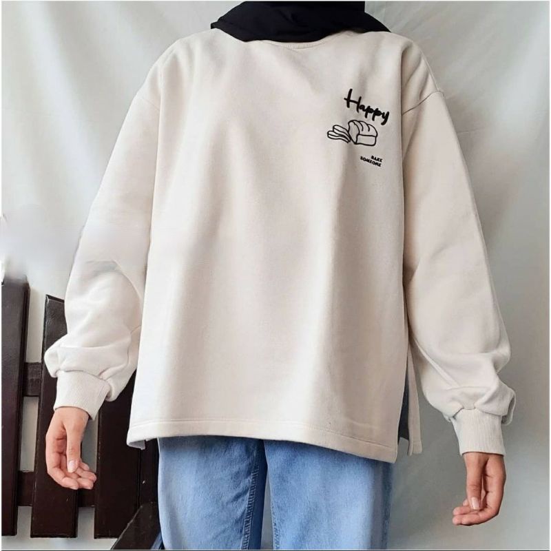 Sweater oversize wanita BAKE OVERSIZE sweter big size cewek trend kekinian