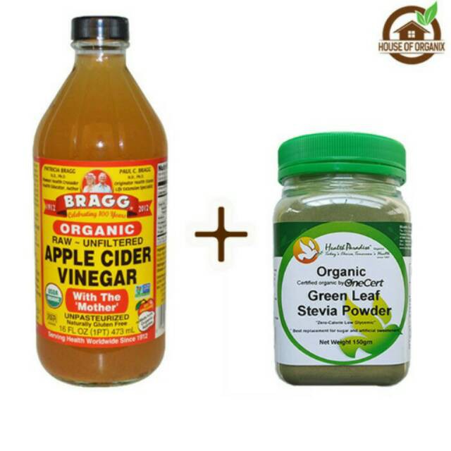 

Murah! BRAGG Apple Cider Vinegar 473ml + Organic Stevia Green 150 gm