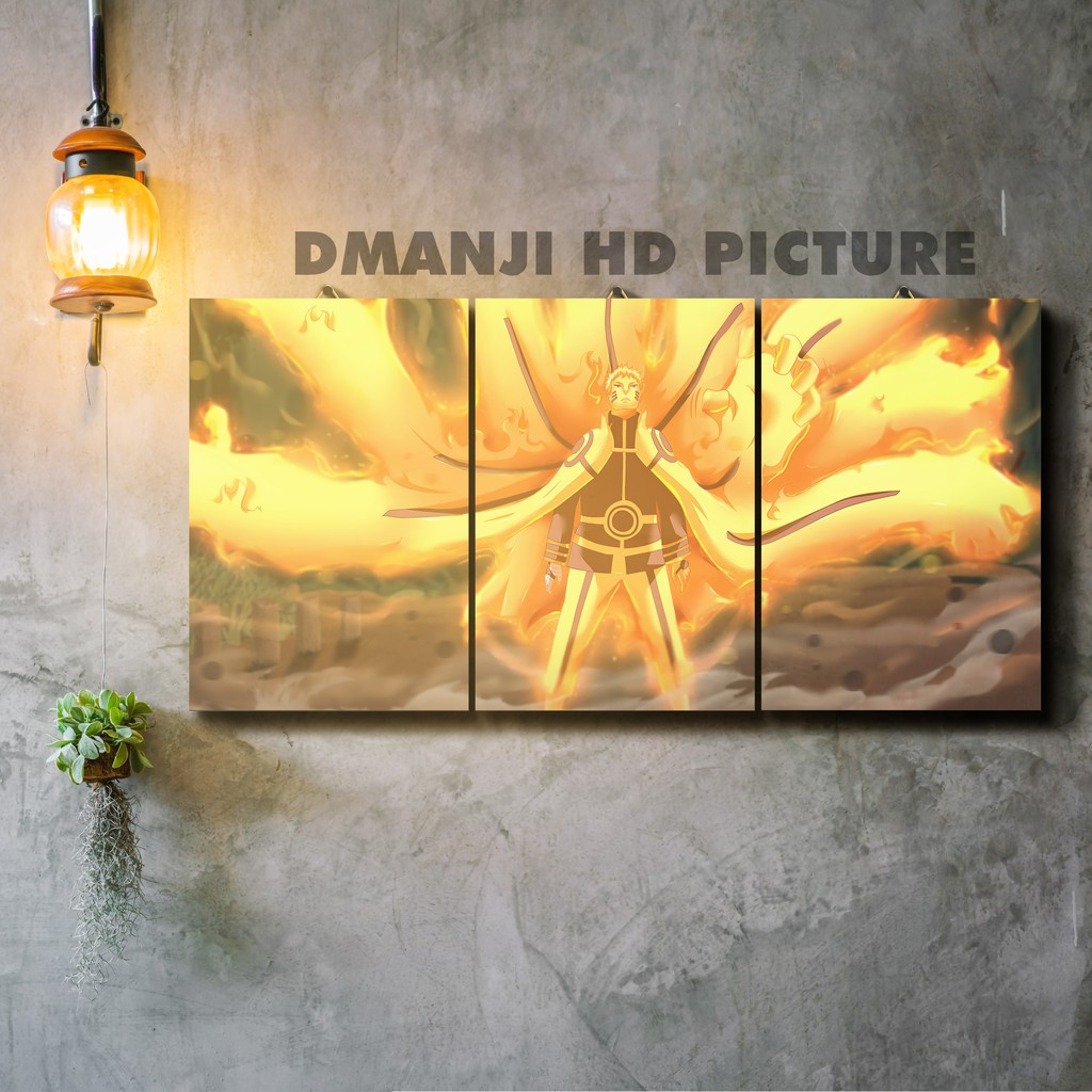 POSTER KAYU MULTIPANEL ANIME NARUTO / 20X30 / HIASAN DINDING NARUTO / PAJANGAN KAMAR TIDUR ANIME-2