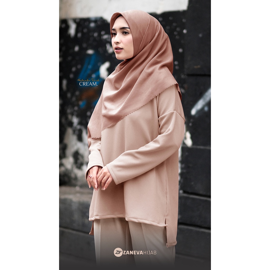 Habeeba Tunic l Knit Premium l Atasan Wanita