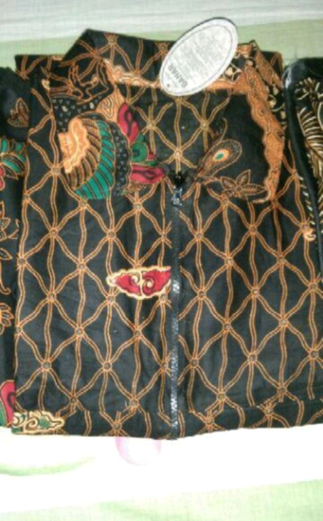 Promo Batik Couple Keluarga Sarimbit Sania Ruffle Batik Ori Ndoro Jowi Motif Mega Kuning