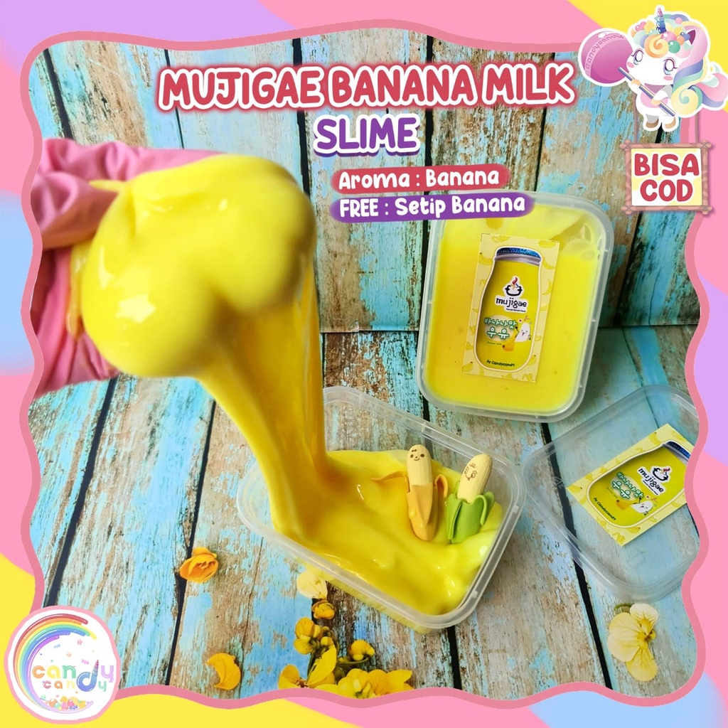 Slime banana milk / mujigae banana milk slime by candycandy