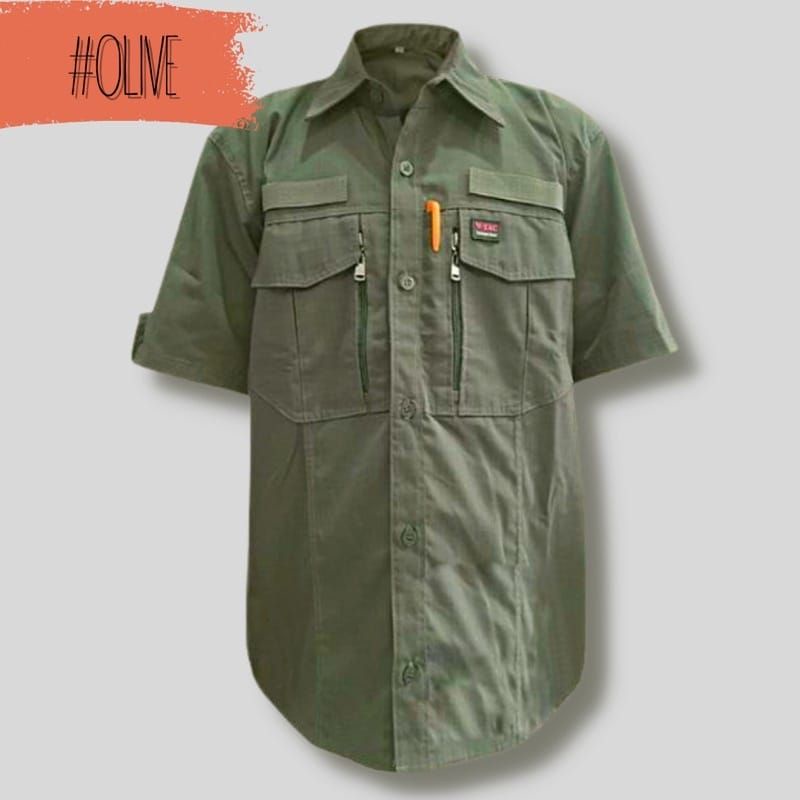 KEMEJA TACTICAL WTAC PENDEK / KEMEJA TACTICAL OUTDOOR / KEMEJA LAPANGAN