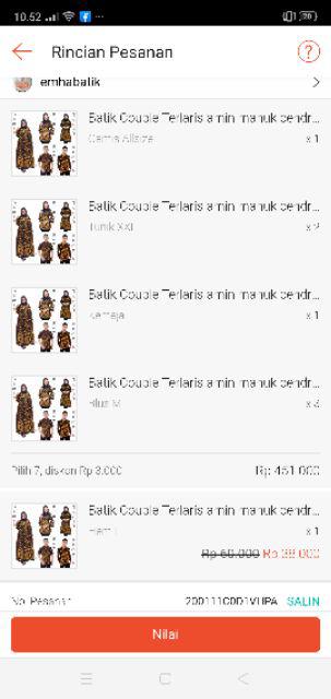 Batik Couple Terlaris Amin Manuk Cendrawasih