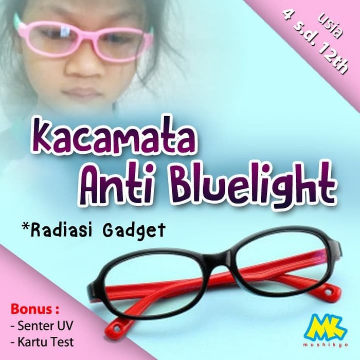 Kacamata Anak Anti Radiasi Gadget - Flexible Frame