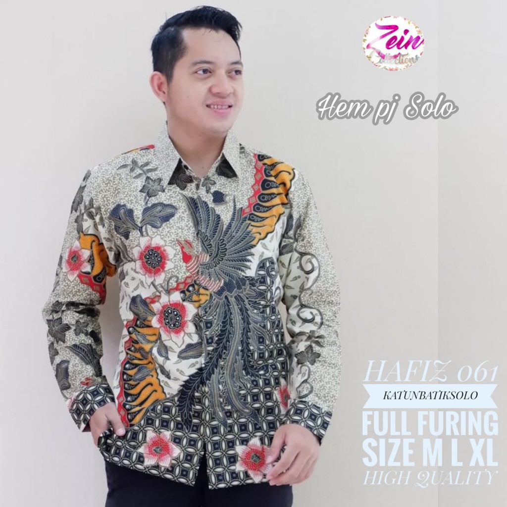 HAFIZ 061 / ZEIN KEMEJA BATIK PRIA / LENGAN PANJANG  /13.3