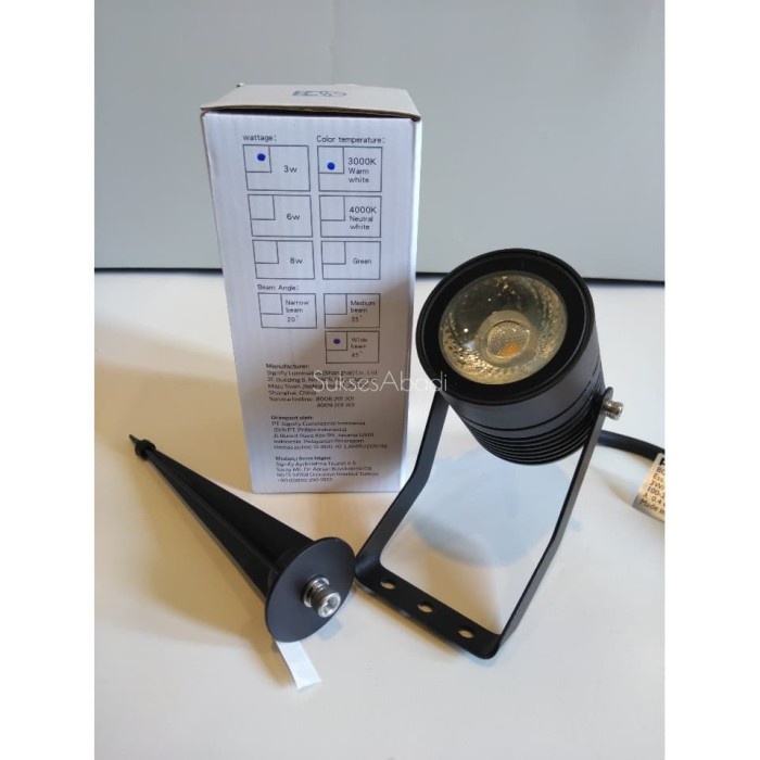 LAMPU SOROT TAMAN OUTDOOR 3 WATT PHILIPS