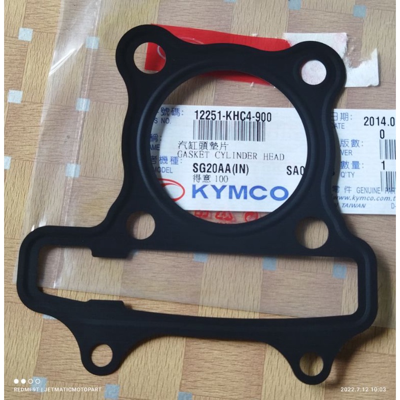 Gasket silinder head kymco Easy, free ex