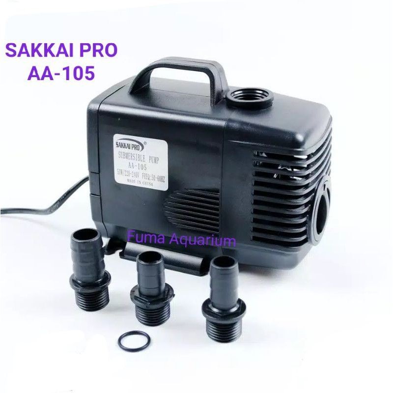 Pompa Celup Kolam Sakkai Pro AA-105 Pompa Filter Aquarium Hidroponik Aquaponik Power Head Submersible Pump