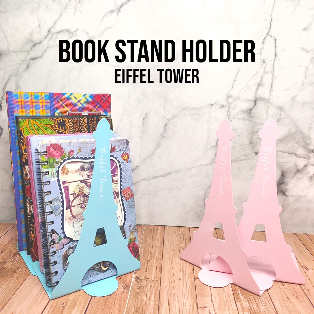 

Book Stand PARIS / 2pc Book End / Sandaran buku SET / Penyangga buku / Book stand Fancy Eiffel Tower