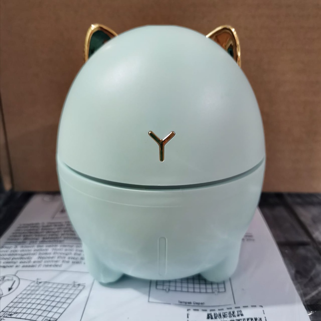 [TAFFWARE] Humidifier Aromatherapy Ultrasonic Pewangi Ruangan Air Diffuser Aroma Terapi Purifier Oil Nano Spray-Cat Mint