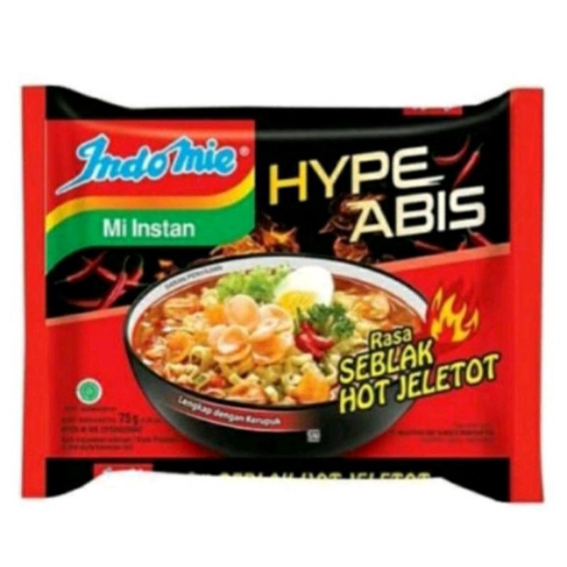 

Indomie hype abis seblak hot jeletot 85g