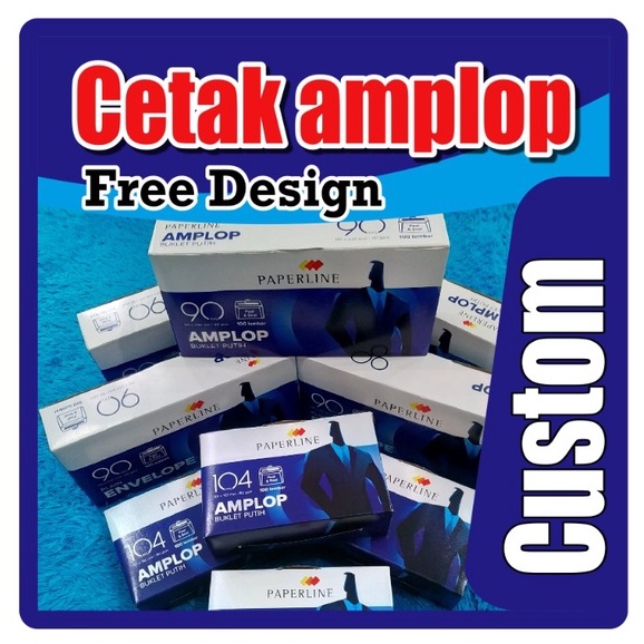

CUSTOM CETAK AMPLOP / KECIL / TANGGUNG / PANJANG / PEEL & SEAL / PEREKAT