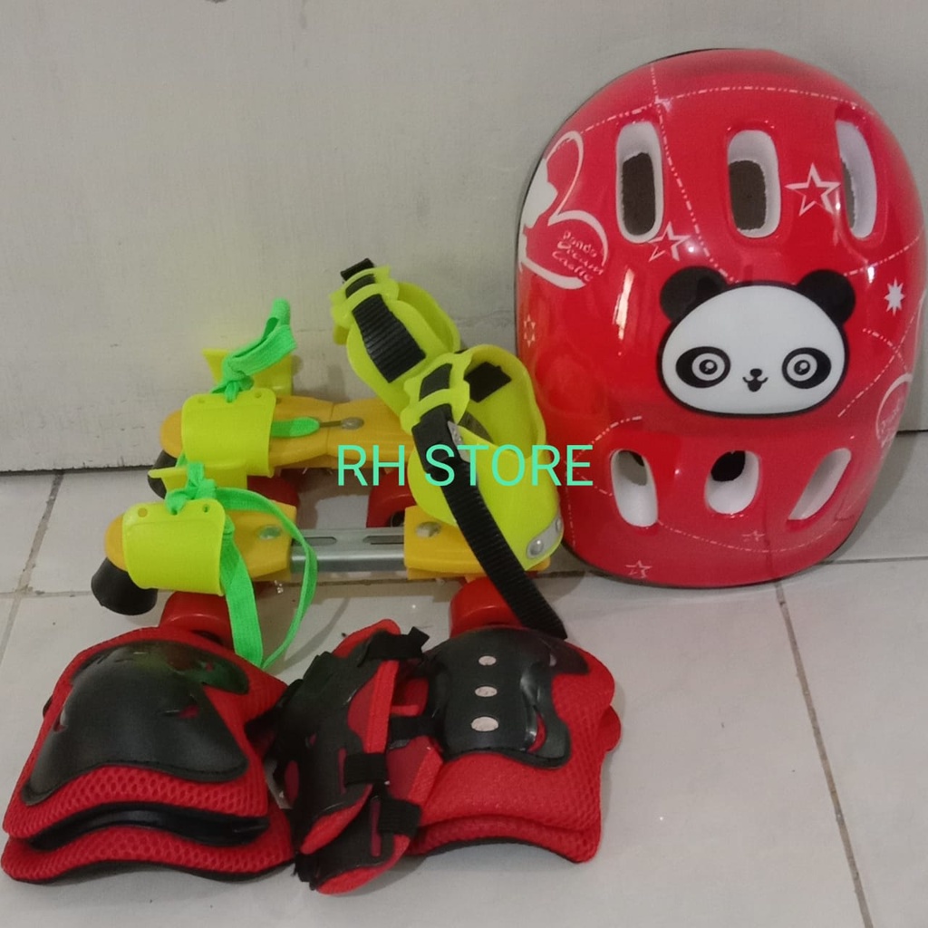 BISA COD SEPATU RODA DRY SKATE 298 KOMPLIT DEKER DAN HELM INLINE