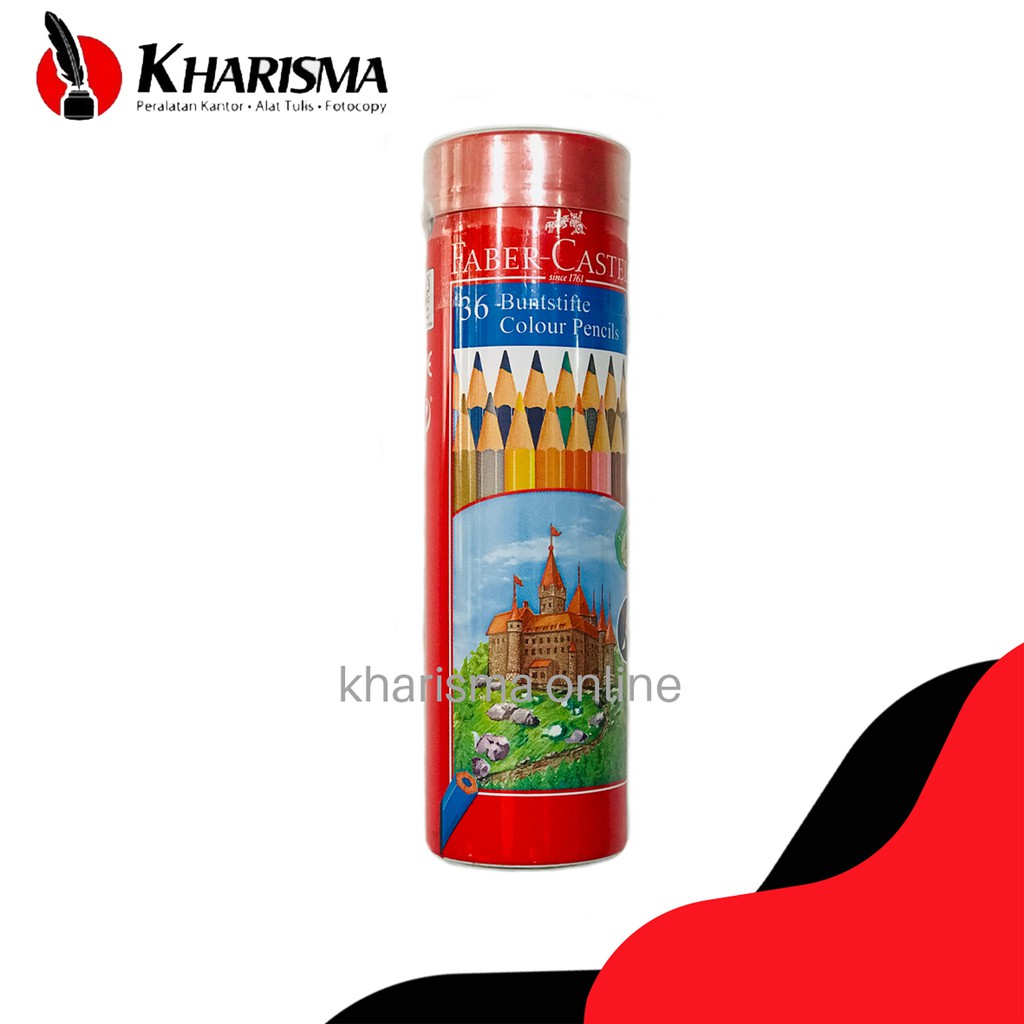 

Faber-Castell Pensil Warna Colour Pencils 36 - Kaleng / Classic Round Tin