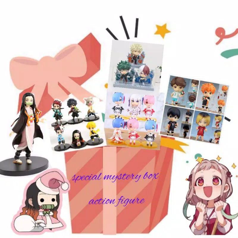 mystery box anime action figure [ELI 3 GRATIS 1 !!] | Shopee Indonesia