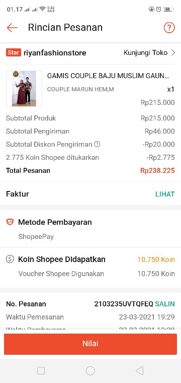 Baju Batik Couple Gamis Muslim Gaun Pakaian Wanita Kebaya Perempuan Fashion Cewek Cewe Pekalongan A9