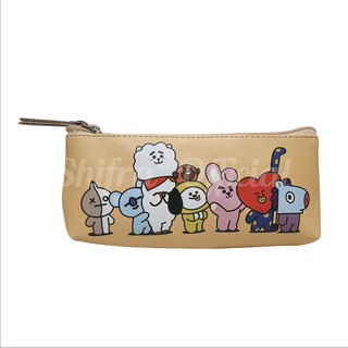 TEMPAT PENSIL BT21 MOTIF UNIK GAMBAR LUCU PEREMPUAN LAKI 