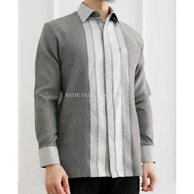 kemeja batik pria panjang tenun kemeja songket pria kemeja songket Palembang kemeja batik pria lenga